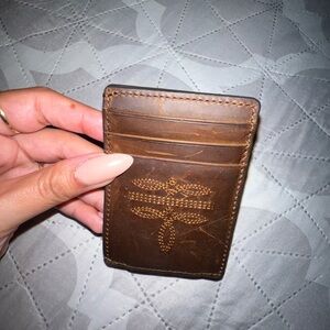 Leather card holder